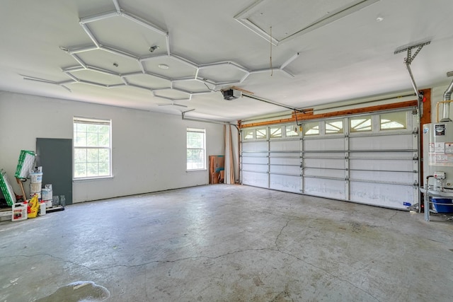 203 Palmetto Dr, Greer, SC 29651 - garage featuring gas water heater and a garage door opener