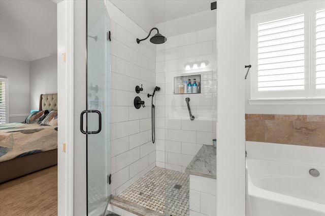 505 E Czardas Way, Woodruff, SC 29375 - full bathroom with connected bathroom, a shower stall, and a bath