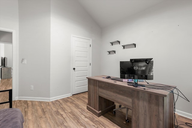 505 E Czardas Way, Woodruff, SC 29375 - office space featuring vaulted ceiling and wood finished floors