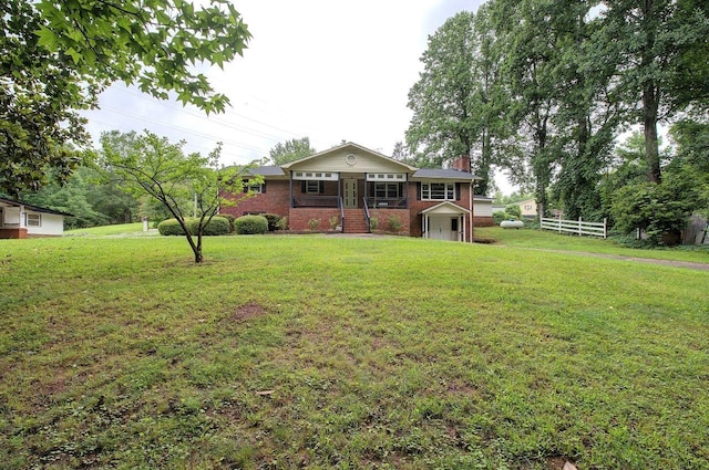 120 Branch St, Campobello, SC 29322 - view of front of home with a chimney and brick siding