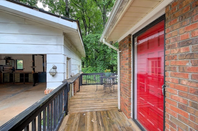 120 Branch St, Campobello, SC 29322 - deck featuring outdoor dining space