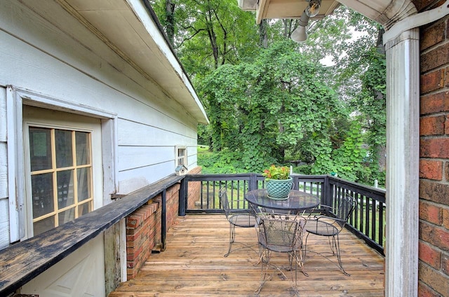 120 Branch St, Campobello, SC 29322 - deck featuring outdoor dining space