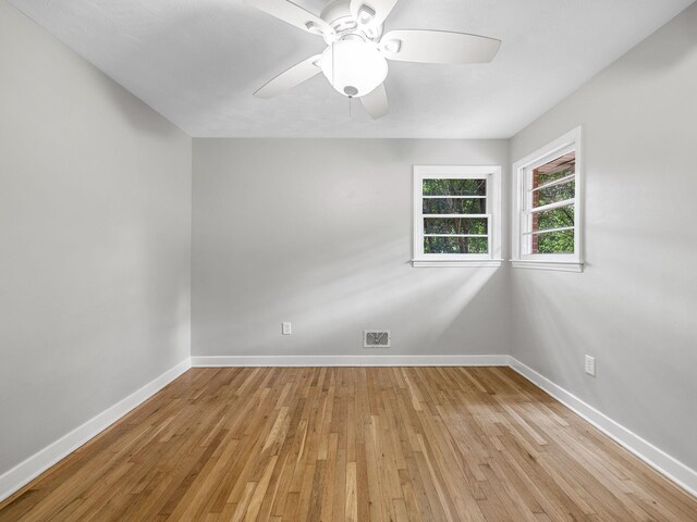 177 Continental Dr, Spartanburg, SC 29302 - spare room with light wood finished floors and a ceiling fan