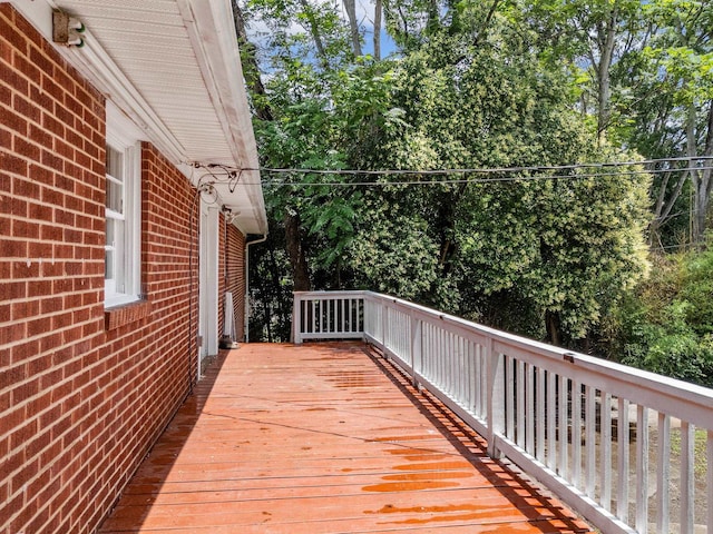 177 Continental Dr, Spartanburg, SC 29302 - wooden deck featuring view of scattered trees