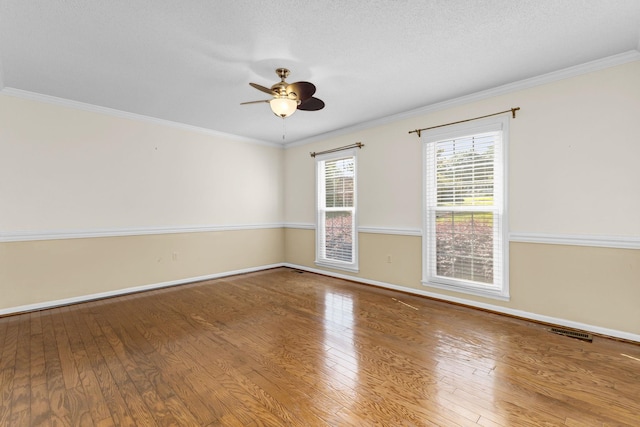 21 Glen Eagle Pl, Spartanburg, SC 29301 - unfurnished room with a ceiling fan, wood finished floors, and ornamental molding