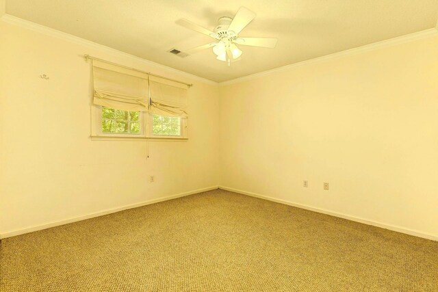 21 Glen Eagle Pl, Spartanburg, SC 29301 - empty room featuring carpet floors, crown molding, and ceiling fan