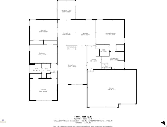 11555 New Cut Rd, Campobello, SC 29322 - view of property floor plan