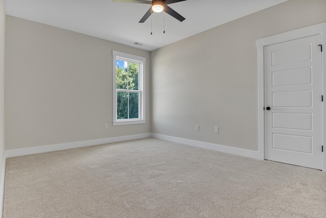 11555 New Cut Rd, Campobello, SC 29322 - carpeted empty room featuring ceiling fan and baseboards