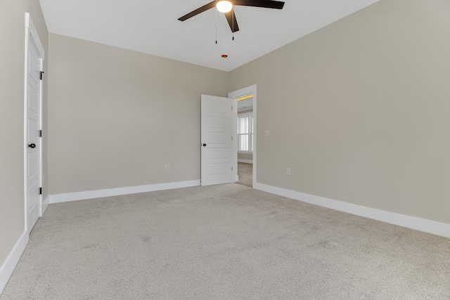 11555 New Cut Rd, Campobello, SC 29322 - empty room featuring a ceiling fan and light colored carpet