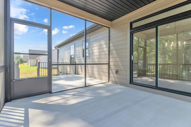 11555 New Cut Rd, Campobello, SC 29322 - unfurnished sunroom with healthy amount of natural light