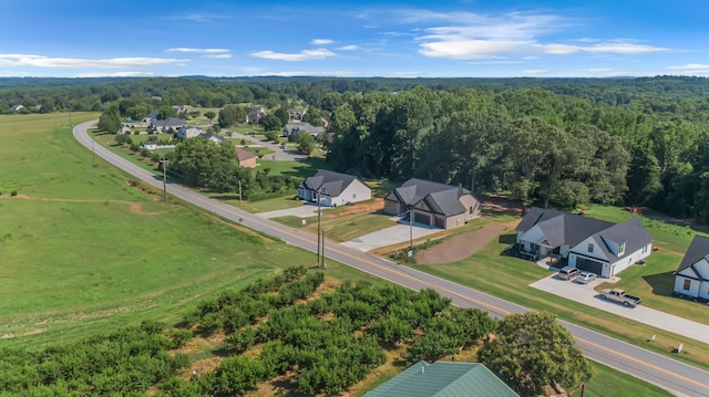 11555 New Cut Rd, Campobello, SC 29322 - aerial perspective of suburban area with a forest
