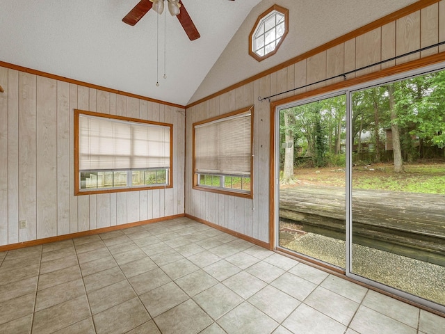308 Pine Lake Ct, Spartanburg, SC 29301 - unfurnished sunroom featuring plenty of natural light and lofted ceiling