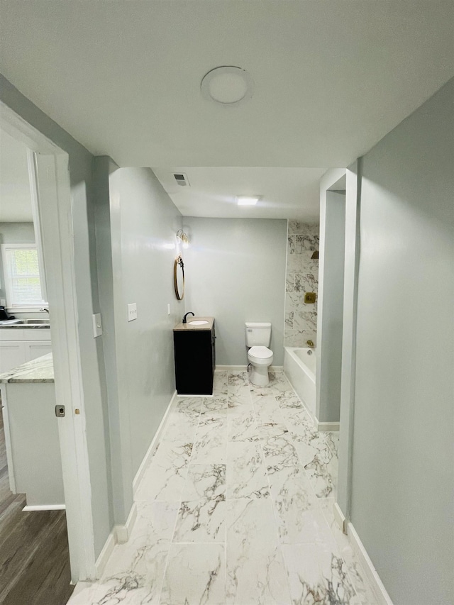 1547 Farley Avenue Ext, Spartanburg, SC 29306 - full bath with vanity and marble finish flooring