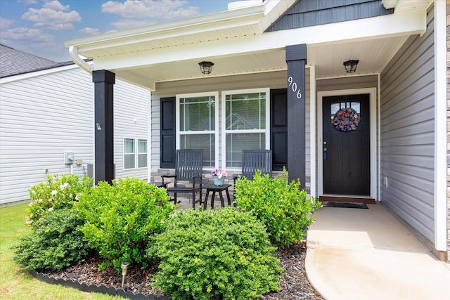 906 John Thomas Way, Greer, SC 29651 - doorway to property featuring covered porch