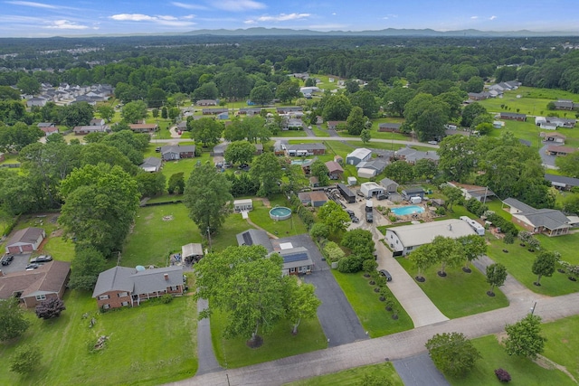 208 Kenneth Dr, Boiling Springs, SC 29316 - aerial perspective of suburban area featuring a mountainous background