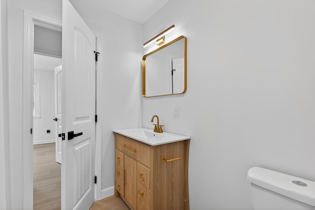 177 Lincoln Dr, Spartanburg, SC 29306 - half bath featuring vanity and wood finished floors