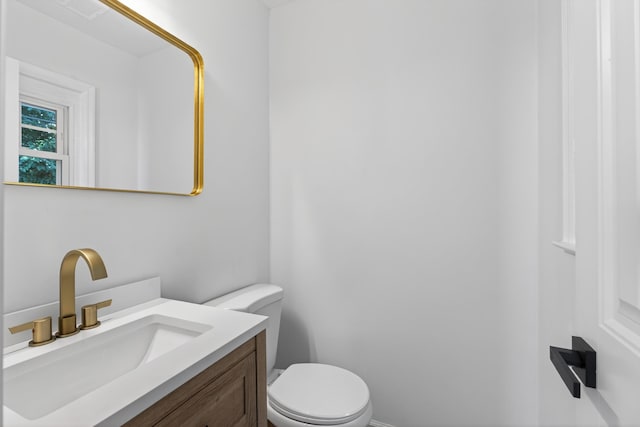177 Lincoln Dr, Spartanburg, SC 29306 - half bathroom featuring vanity and toilet