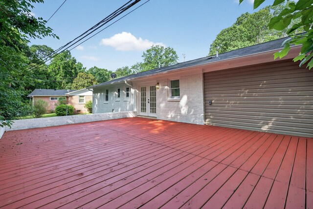 177 Lincoln Dr, Spartanburg, SC 29306 - wooden terrace featuring french doors