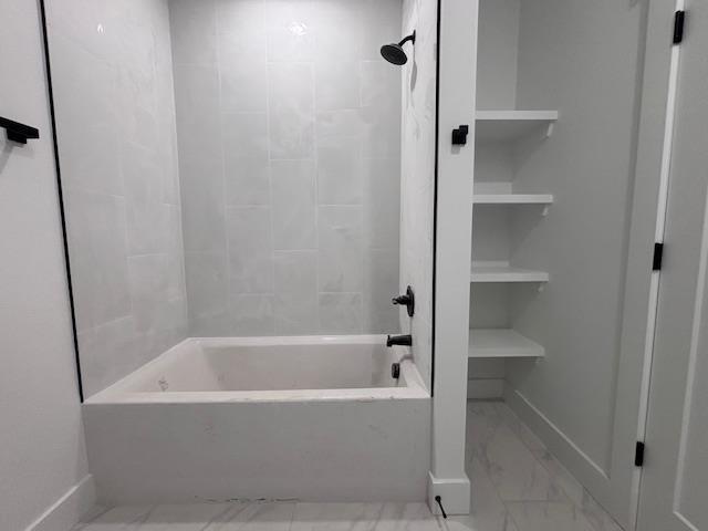 451 Park St, Inman, SC 29349 - full bathroom featuring tub / shower combination and marble finish floors