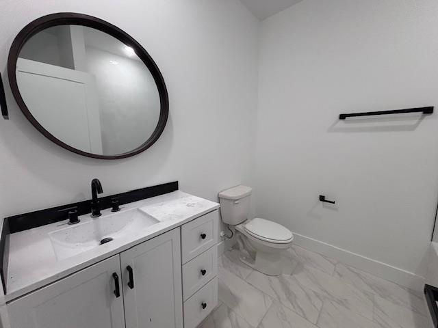 451 Park St, Inman, SC 29349 - bathroom featuring marble finish flooring and vanity