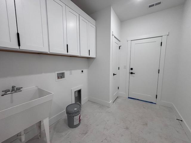 451 Park St, Inman, SC 29349 - washroom featuring cabinet space, electric dryer hookup, and hookup for a washing machine