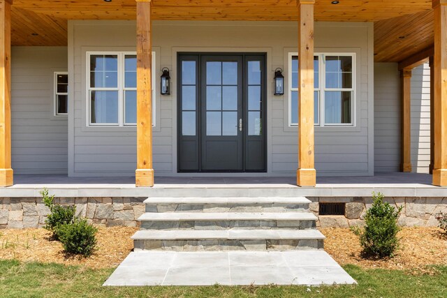621 Bascule Ridge Ln, Campobello, SC 29322 - entrance to property featuring covered porch