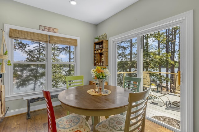 346 Bub Dr, Chesnee, SC 29323 - dining space with plenty of natural light, wood-type flooring, and recessed lighting