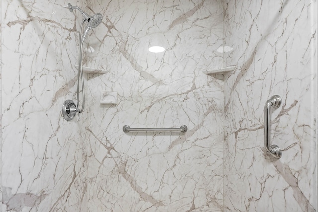 306 Fernwood Dr, Spartanburg, SC 29307 - bathroom view of a marble finish shower