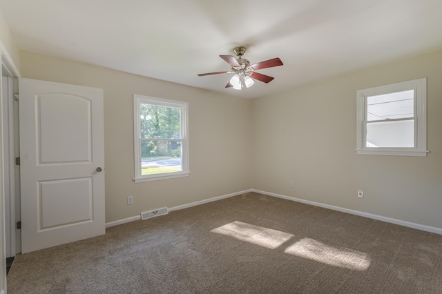 201 Bent Creek Dr, Greer, SC 29650 - empty room featuring carpet flooring and ceiling fan