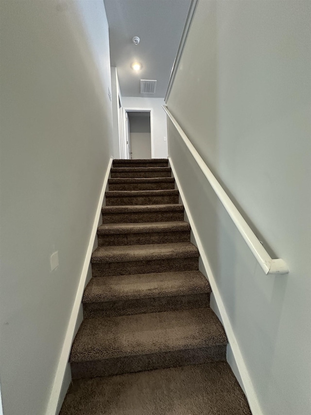 101 Deno Dr, Gaffney, SC 29341 - staircase featuring carpet flooring