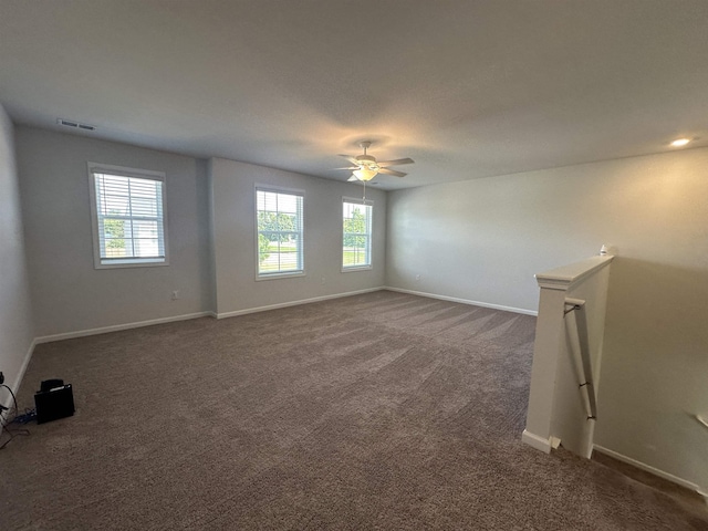 101 Deno Dr, Gaffney, SC 29341 - unfurnished room with dark carpet and ceiling fan