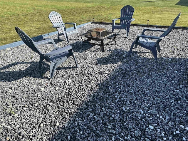 101 Deno Dr, Gaffney, SC 29341 - view of patio / terrace with a fire pit