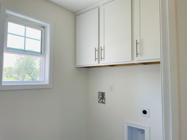 135 Hunter Ridge Dr, Boiling Springs, SC 29316 - washroom featuring hookup for an electric dryer, cabinet space, and washer hookup