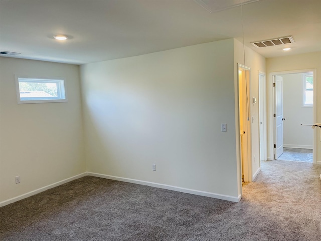 135 Hunter Ridge Dr, Boiling Springs, SC 29316 - carpeted empty room featuring baseboards and attic access