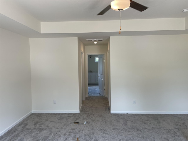 135 Hunter Ridge Dr, Boiling Springs, SC 29316 - carpeted empty room with ceiling fan and a smoke detector