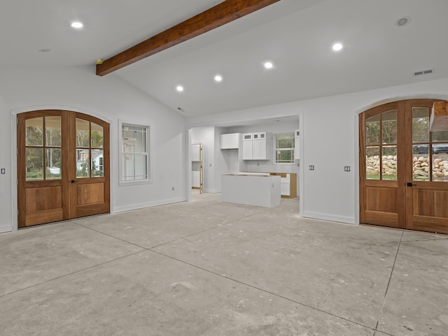 278 Forest Ave, Landrum, SC 29356 - foyer entrance with french doors and recessed lighting