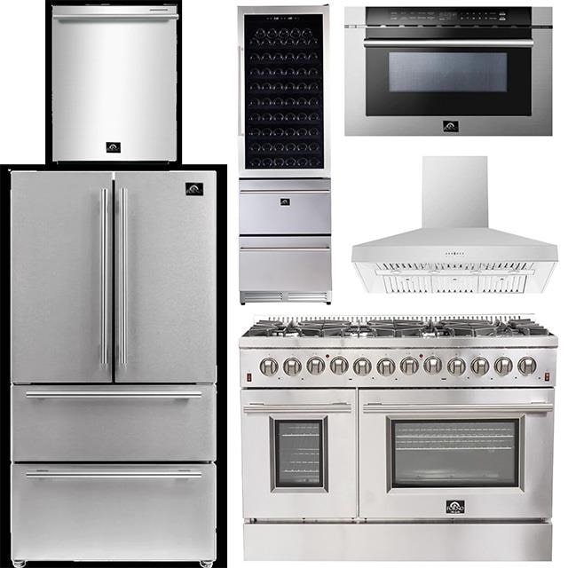 278 Forest Ave, Landrum, SC 29356 - kitchen featuring high quality appliances and wall chimney exhaust hood