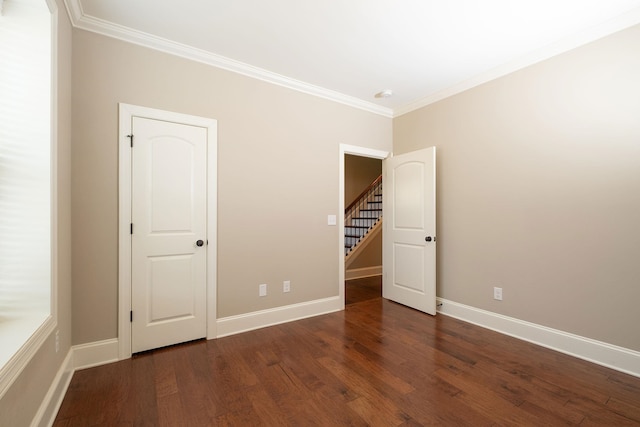 110 Coal Creek Dr, Boiling Springs, SC 29316 - unfurnished bedroom with crown molding and wood finished floors