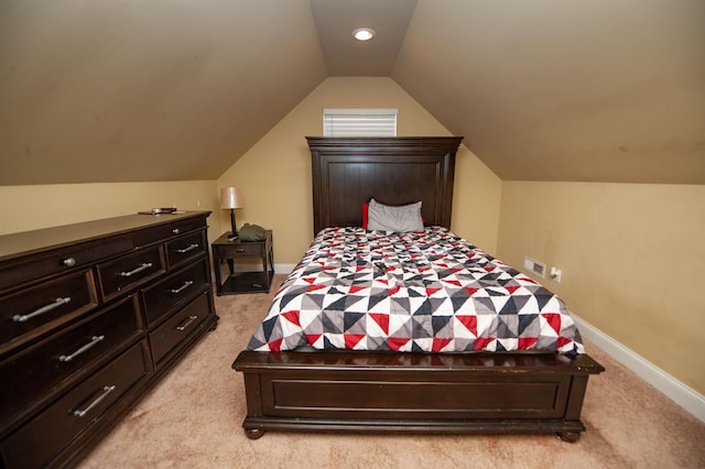 516 Abberly Ln, Boiling Springs, SC 29316 - bedroom with light colored carpet and vaulted ceiling