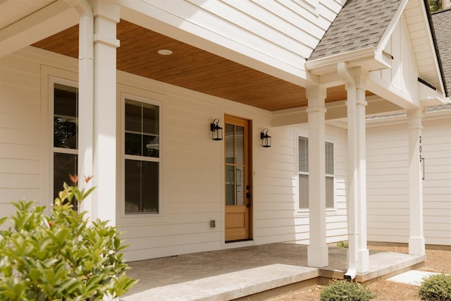 305 Meadow Tree Ct, Travelers Rest, SC 29690 - property entrance featuring a porch and a shingled roof