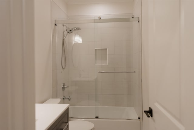 305 Meadow Tree Ct, Travelers Rest, SC 29690 - bathroom featuring vanity and enclosed tub / shower combo