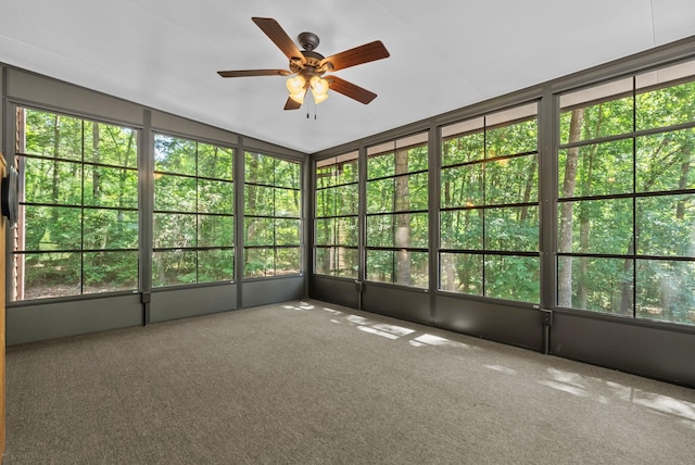 320 Whitfield Dr, Pendleton, SC 29670 - unfurnished sunroom with a ceiling fan