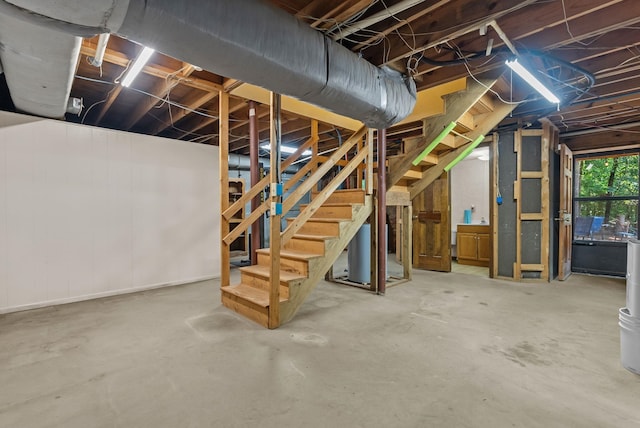 320 Whitfield Dr, Pendleton, SC 29670 - basement with stairs