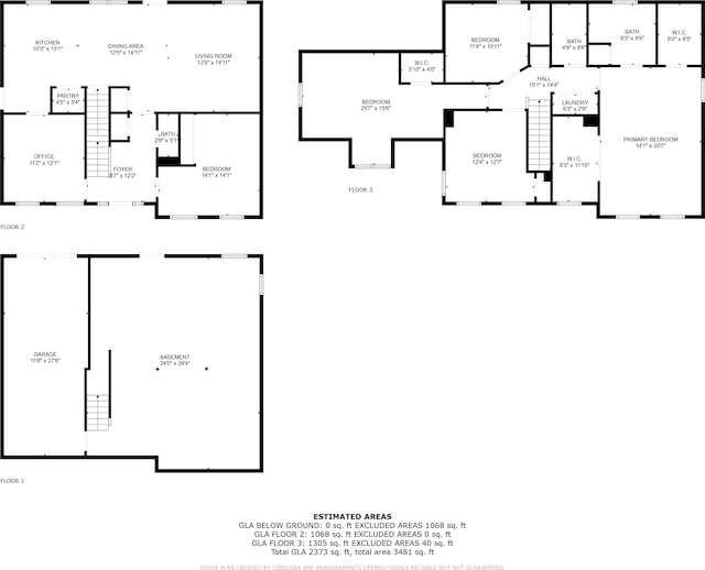 154 S Lake Emory Dr, Inman, SC 29349 - view of property floor plan