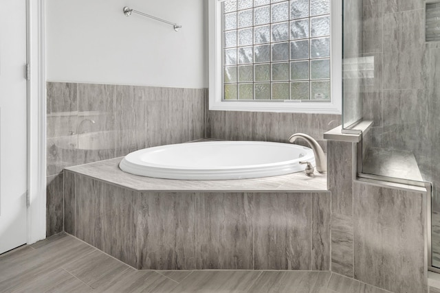 528 Carolee Way, Greer, SC 29651 - full bath with a bath and a shower with shower door