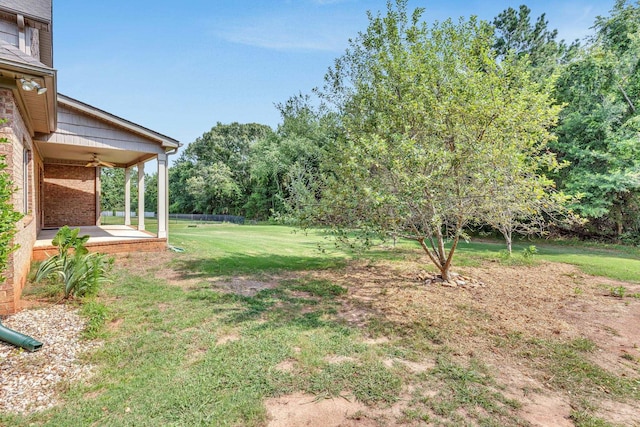 528 Carolee Way, Greer, SC 29651 - view of grassy yard featuring ceiling fan