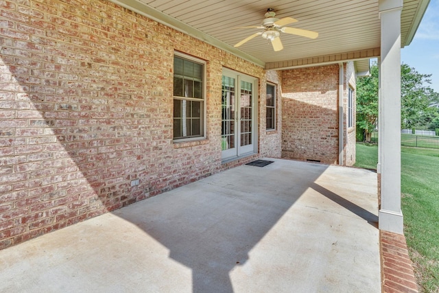 528 Carolee Way, Greer, SC 29651 - view of patio / terrace featuring ceiling fan