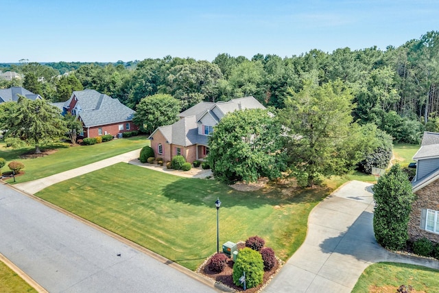 528 Carolee Way, Greer, SC 29651 - view from above of property with a forest