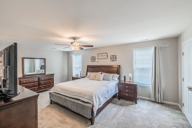 273 Bridgeport Rd, Boiling Springs, SC 29316 - bedroom featuring light colored carpet and a ceiling fan