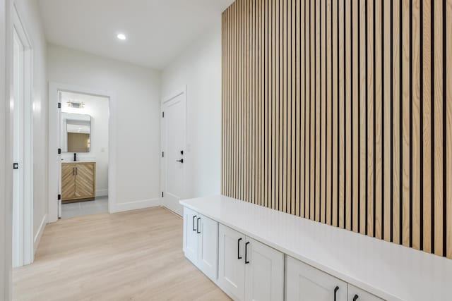 3619 Pennington Rd, Greer, SC 29651 - corridor with light wood finished floors and recessed lighting